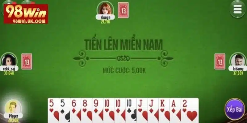 Sân chơi tiến lên miền Nam 98WIN và lý do thu hút người chơi